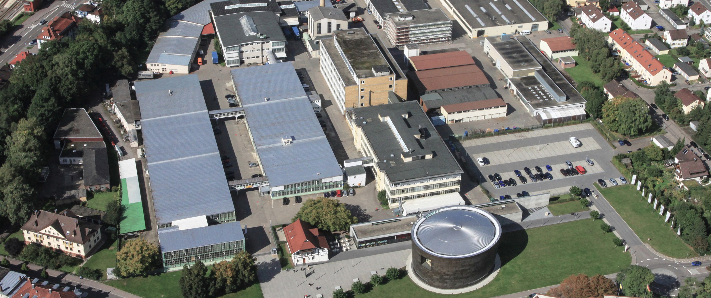 Steiff Firmengebäude von oben