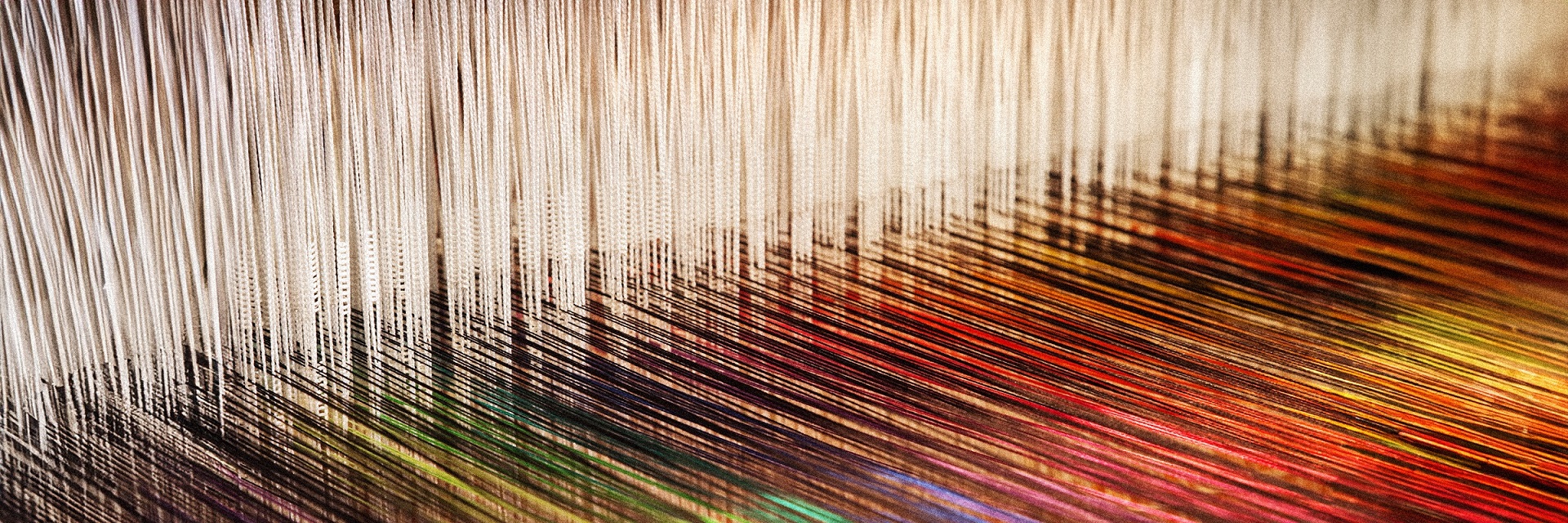 Bunte Textilienfäden